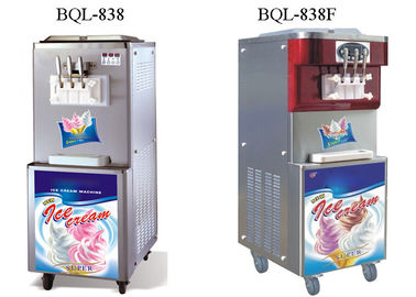 Commercial Soft Serve Ice Cream Machine , Floor Standing Soft Ice Cream Maker