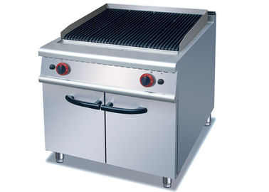 Stainless Steel Cooking Lines , Gas / Electric Lava Rock Grill For Kitchen
