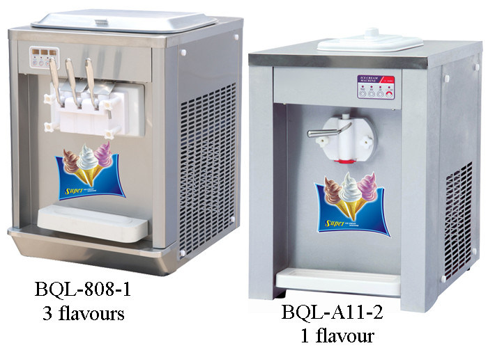 3 Flavor / 1 Flavor Counter Top Commercial Soft Serve Ice Cream Machine