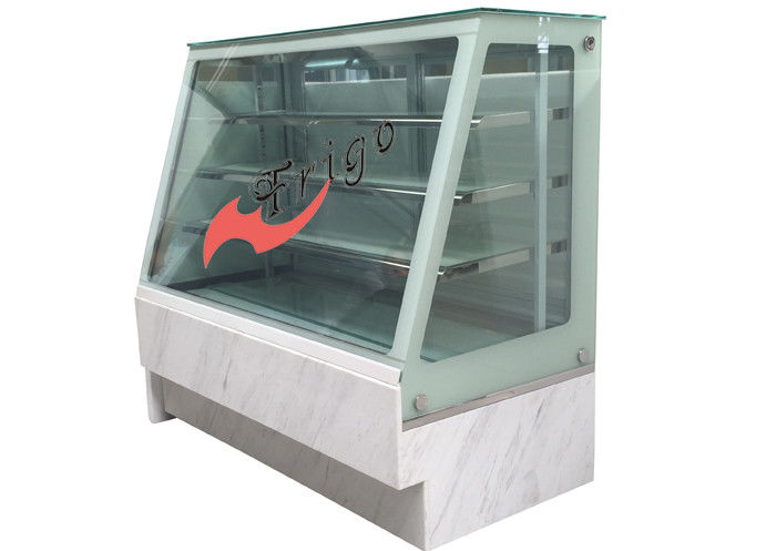Front Inclined Glass Food Display Showcase Large View Cake Display