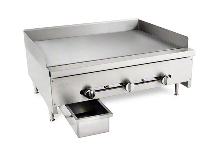 Commercial Stainless Steel Gas Griddle Flat Surface Gas Range