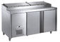 Commercial Refrigerated Pizza Prep Table Ventilation Cooling Stainless Steel Body Embraco Compressor