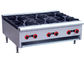 Commercial Restaurant Cooking Equipment Table Top Gas Stove With 1 / 2 / 4 / 6 Burners