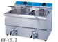 Table Top Restaurant Cooking Equipment , Single / Double Tank Electric Fryer Commercial