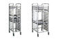 Bread Baking Equipment Tray Rack , Stainless Steel Mobile Trolley For Kitchen