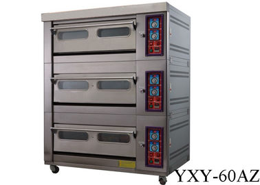 Double Window Commercial Gas Oven Detachable Commercial Bread Baking Ovens