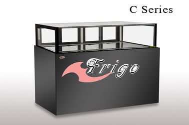 Various Size - 1 To 6 Degree Cake Chiller Display Black Sliding Door