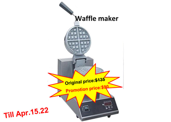 Professional Industrial Waffle Maker 220V Table Top Electric Waffle Machine