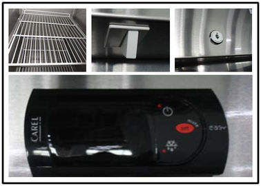 Floor Standing Commercial Refrigeration Equipment , Commercial Upright Fridge / Freezer R290 Available