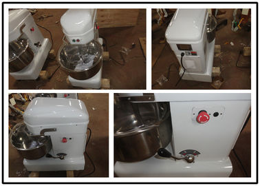 Gear Driven Cake Mixing Machine 10 Litre Dough Mixer With Transparent PC Cover