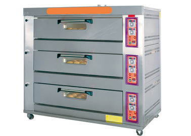 Gas / Electric Commercial Baking Ovens , Economic Type Commercial Deck Ovens