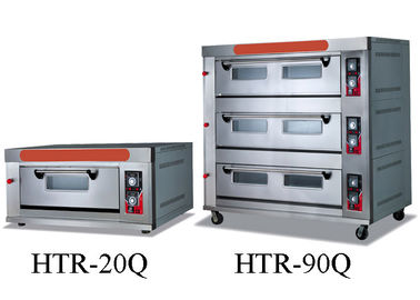 Bakeries Commercial Electric Gas Deck Oven With Steam / 2 - 9 Trays