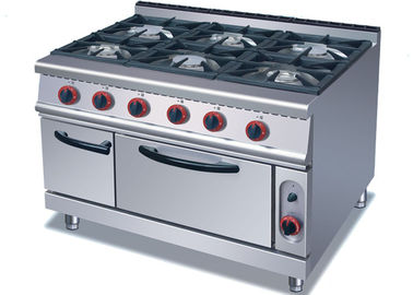 Security Cooking Lines Free Standing Gas Range With 4 / 6 European Burners