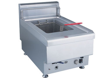 Stainless Steel Cooking Lines , Gas / Electric Deep Fryer Commercial 8L - 10L Per Tank