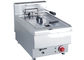 Stainless Steel Cooking Lines , Gas / Electric Deep Fryer Commercial 8L - 10L Per Tank