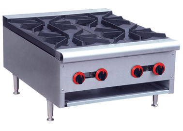 Commercial Restaurant Cooking Equipment Table Top Gas Stove With 1 / 2 / 4 / 6 Burners