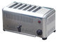 Space Stainless Steel Electric Bread Toaster Conveyor Type For Restaurant