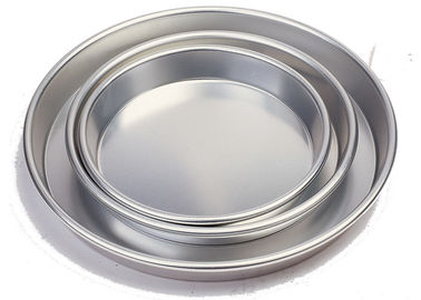 Round Bread Baking Equipment Aluminium Bakeware Pizza Pan Anode / Super Hard Anodic