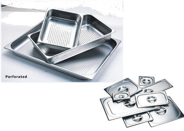 201 Stainless Steel Kitchen Equipment , GN Pan Stainless Steel Gastronorm Pan