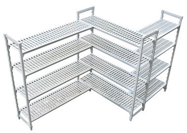 Durable Heavy Duty Plastic Shelving Vented / Slotted Angle Shelving Rust - Proof