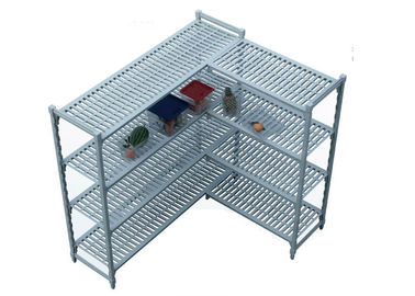 Durable Heavy Duty Plastic Shelving Vented / Slotted Angle Shelving Rust - Proof