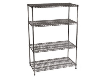 Epoxy Stainless Steel Kitchen Equipment , Adjustable Distance Heavy Duty Wire Shelving