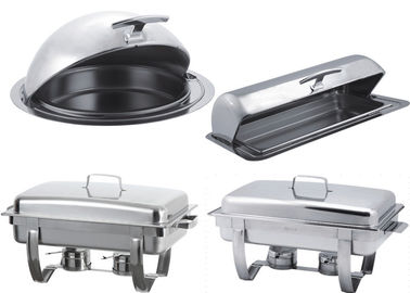 Catering Buffet Equipment Drop - In Induction Chafing Dish With Glass Or Solid Lid