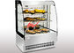 Curved Or Square Shape Commercial Open Display Refrigerator / Hot With 2 Shelves