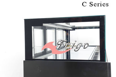 Various Size - 1 To 6 Degree Cake Chiller Display Black Sliding Door