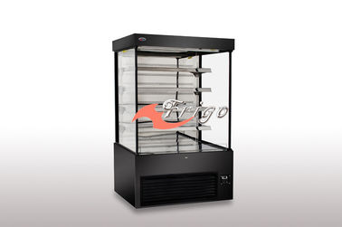 Hook Type Tilting Shelf Open Front Refrigerated Display Case Embraco Compressor