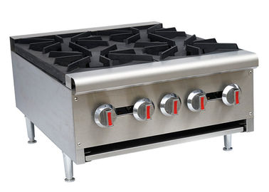 Commercial Restaurant Cooking Equipment Table Top Gas Stove With 1 / 2 / 4 / 6 Burners