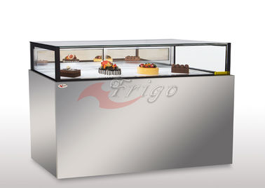 2.0 Version Drawer Showcase , Food Display Showcase Low Body With Storage