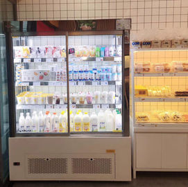 Multideck Open Chiller Food Display Showcase With Front Sliding Door - 2 To 6 Degree