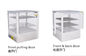 Four Sides Glass - 1 Or 2 Heated Display Case Hinged Doors - 30 To 60 Degree