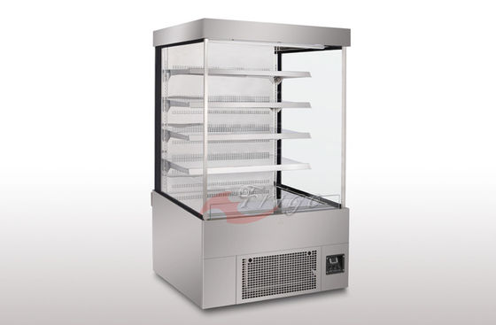 Stanless Steel Open Display Cases , Upright Open Chiller Supermarket Showcase