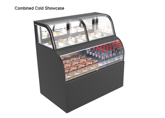 Combined Showcase For Coffee Shop 2 - 10 Degree LED light Self Service