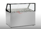 R290 Available Square Gelato Display Case 2 Layers LED Light Fast Cooling